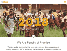 Tablet Screenshot of pencilsofpromise.org